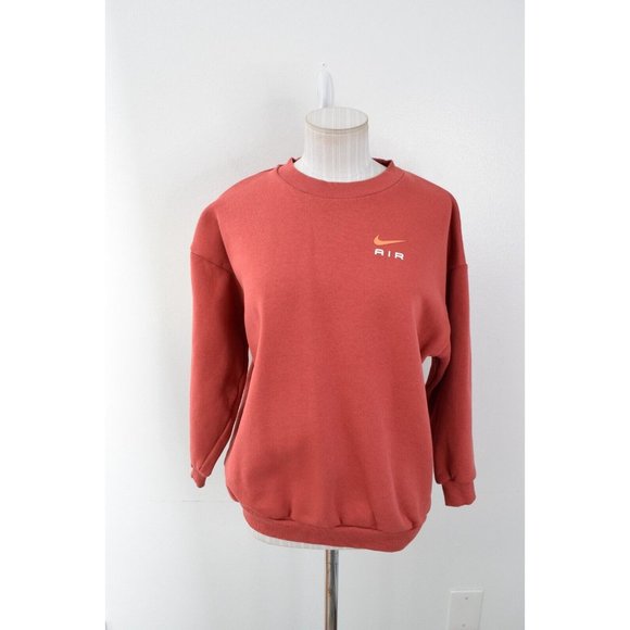 Nike Other - Nike Air Icon Fleece Crewneck Large Coral Salmon Sweatshirt Youth Kids